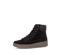 Gabor Damen Chelsea Boots – Schlupfstiefel, flach, Micro schwarz/grau – Größe 37 EU / 4 UK
