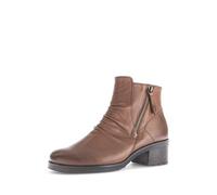 Gabor Stiefelette 72.811.65 – Leder gerafft, G‑Weite – Braun, Damen Größe 41