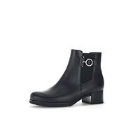 Gabor Damen Chelsea Boots, Frauen Stiefeletten,Wechselfußbett,Best Fitting,Booties,halbstiefel,Kurzstiefel,schwarz(Altsilber),37 EU / 4 UK