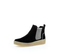 Gabor Damen Chelsea Boots, Frauen Stiefeletten,Wechselfußbett,Best Fitting,flach,Stiefel,Bootee,Booties,schwarz (anthrazit),40 EU / 6.5 UK