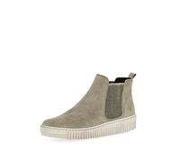 Gabor Damen Chelsea Boots, Frauen Stiefeletten,Wechselfußbett,Best Fitting,Schlupfstiefel,flach,Stiefel,Bootee,Salbei (beige),37.5 EU / 4.5 UK