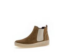 Gabor Damen Chelsea Boots, Frauen Stiefeletten,Wechselfußbett,Best Fitting,Schlupfstiefel,flach,Stiefel,Bootee,Cognac (Natur),42 EU / 8 UK