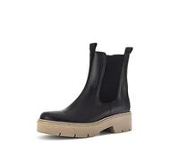 Gabor Damen Chelsea Boots, Frauen Stiefeletten,Wechselfußbett,Best Fitting,uebergangsschuhe,uebergangsstiefel,schwarz (Taupe),41 EU / 7.5 UK