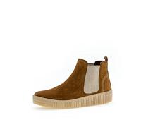 Gabor Damen Chelsea Boots, Frauen Stiefeletten,Wechselfußbett,Best Fitting,uebergangsstiefel,Schlupfstiefel,flach,Woman,Cognac (Natur),38 EU / 5 UK