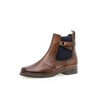 Gabor Damen Chelsea Boots, Frauen Stiefeletten,Wechselfußbett,Best Fitting,Winterschuhe,warm,gefüttert,Bootee,Sattel (Eff)(Blue),39 EU / 6 UK