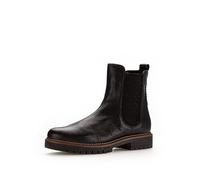 Gabor Damen Chelsea Boots, Frauen Stiefeletten,Wechselfußbett,Komfortable Mehrweite (H),gefüttert,Bootee,schw.(S.s/c/Flau),38 EU / 5 UK