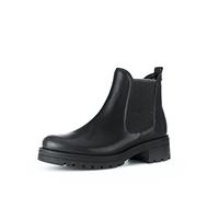 Gabor Damen Chelsea Boots, Frauen Stiefeletten,Wechselfußbett,Moderate Mehrweite (G),Schlupfstiefel,Stiefel,schwarz (Micro),40 EU / 6.5 UK