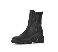 Gabor Damen Chelsea Boots, Frauen Stiefeletten,Wechselfußbett,Moderate Mehrweite (G),uebergangsstiefel,flach,schwarz (Micro),41 EU / 7.5 UK
