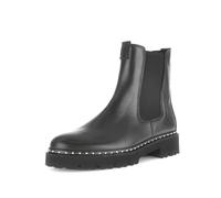 Gabor Damen Chelsea Boots Best Fitting, flach, schwarz/gold, Gr. 40 EU / UK 6,5