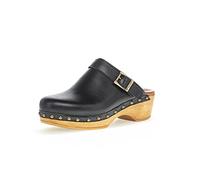Gabor Damen Clogs, Frauen Sandalen,Schlupfschuhe,schluepfschuhe,Slides,Slip-ons,Backless Slipper,Mules,Gartenschuhe,schwarz,41 EU / 7.5 UK
