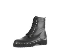 Gabor Damen Combat Boots, Frauen Stiefeletten,Best Fitting,schnürstiefel,Bootee,Booties,halbstiefel,Kurzstiefel,schwarz (Gold),38 EU / 5 UK