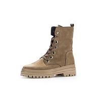 Gabor Damen Combat Boots, Frauen Stiefeletten,Best Fitting,schnürstiefel,Winterstiefel,Winterschuhe,warm,gefüttert,Stiefel,nut,37 EU / 4 UK