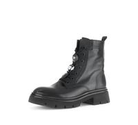 Gabor Damen Combat Boots, Frauen Stiefeletten,Best Fitting,uebergangsschuhe,uebergangsstiefel,schnürstiefel,schwarz(3xSchmuck),42 EU / 8 UK