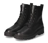 Gabor Damen Combat Boots, Frauen Stiefeletten,Best Fitting,uebergangsschuhe,uebergangsstiefel,schnürstiefel,warm,schwarz/Silber,38 EU / 5 UK