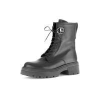 Gabor Damen Combat Boots, Frauen Stiefeletten,Best Fitting,uebergangsstiefel,schnürstiefel,Winterstiefel,warm,schwarz(Altsilber),41 EU / 7.5 UK