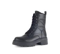 Gabor Damen Combat Boots, Frauen Stiefeletten,Best Fitting,Warmfutter,uebergangsschuhe,uebergangsstiefel,schnürstiefel,schwarz,42 EU / 8 UK
