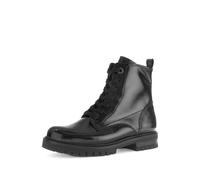 Gabor Damen Combat Boots, Frauen Stiefeletten,Komfortable Mehrweite (H),Kurzstiefel,uebergangsschuhe,schwarz (Micro),40.5 EU / 7 UK