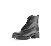 Gabor Damen Combat Boots, Frauen Stiefeletten,Kurzstiefel,uebergangsschuhe,uebergangsstiefel,schnürstiefel,schwarz(Altsilber),36 EU / 3.5 UK