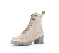 Gabor Damen Combat Boots, Frauen Stiefeletten,Moderate Mehrweite (G),schnürstiefel,Bootee,Booties,halbstiefel,Kiesel (Micro),40 EU / 6.5 UK