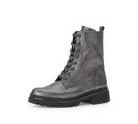 Gabor Damen Combat Boots – Schnürstiefel, Mehrweite G, Anthrazit (Mel.) Größe 41 EU