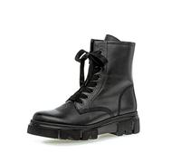 Gabor Damen Combat Boots, Frauen Stiefeletten,Wechselfußbett,Best Fitting,Stiefel,Bootee,Booties,halbstiefel,Kurzstiefel,schwarz,39 EU / 6 UK
