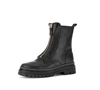 Gabor Damen Combat Boots, Frauen Stiefeletten,Wechselfußbett,Best Fitting,uebergangsstiefel,schnürstiefel,warm,schwarz (Gold),39 EU / 6 UK