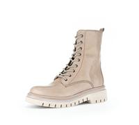Gabor Damen Combat Boots, Frauen Stiefeletten,Wechselfußbett,Best Fitting,uebergangsstiefel,schnürstiefel,warm,Kiesel (Panna),39 EU / 6 UK