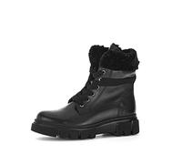 Gabor Damen Combat Boots, Frauen Stiefeletten,Wechselfußbett,Best Fitting,Warmfutter,schnürstiefel,Winterstiefel,warm,schwarz,39 EU / 6 UK