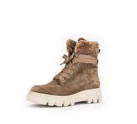 Gabor Damen Combat Boots, Frauen Stiefeletten,Wechselfußbett,Best Fitting,Warmfutter,schnürstiefel,Winterstiefel,Farro (Panna),37 EU / 4 UK