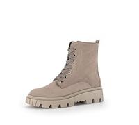 Gabor Damen Combat Boots, Frauen Stiefeletten,Wechselfußbett,Best Fitting,Winterstiefel,Winterschuhe,gefüttert,leinen (dust),42 EU / 8 UK