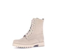 Gabor Damen Combat Boots, Frauen Stiefeletten,Wechselfußbett,Komfortable Mehrweite (H),gefüttert,Booties,Silk(Flausch/Gold),38.5 EU / 5.5 UK