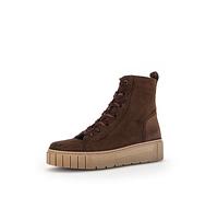 Gabor Damen Combat Boots, Frauen Stiefeletten,Wechselfußbett,Komfortable Mehrweite (H),halbstiefel,Kurzstiefel,Whisky (Mel.),39 EU / 6 UK