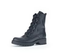 Gabor Damen Combat Boots, Frauen Stiefeletten,Wechselfußbett,Moderate Mehrweite (G),Booties,halbstiefel,schwarz (Micro),38 EU / 5 UK