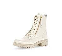 Gabor Damen Combat Boots, Frauen Stiefeletten,Wechselfußbett,Moderate Mehrweite (G),Kurzstiefel,Latte(Flaush/Gold),36 EU / 3.5 UK