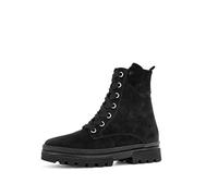 Gabor Damen Combat Boots, Frauen Stiefeletten,Wechselfußbett,Moderate Mehrweite (G),Kurzstiefel,schwarz (Frottee),37 EU / 4 UK