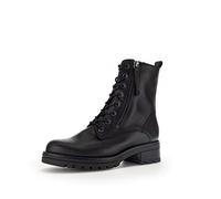 Gabor Damen Combat Boots, Frauen Stiefeletten,Wechselfußbett,Moderate Mehrweite (G),uebergangsstiefel,warm,schwarz (Flau/CDF),38.5 EU / 5.5 UK
