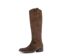 Bikerboots GABOR "Gabor Stiefel Veloursleder", Damen, Gr. 38,5, whisky, Veloursleder, casual, Schuhe (86745529-38,5) whisky