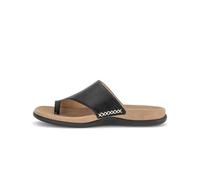 Zehentrenner GABOR, Damen, Gr. 42, schwarz, Kalbsleder, Schuhe Zehentrenner, Sommerschuh, Schlupfschuh mit modischem Zehenring (76146458-42) schwarz