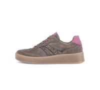 Sneaker GABOR "Gabor Sneaker Veloursleder", Damen, Gr. 38, taupe, Veloursleder, Schuhe Sneaker (45188967-38) taupe