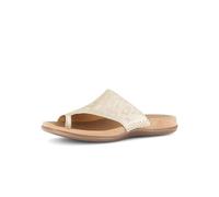 Gabor Damen Flip Flops, Frauen Zehentrenner,Sport-Dynamic,glatt-Leder,antikrosa,silbrt,Casual,Fashion,metallic,Effekt,Gold,Platino,44 EU / 9.5 UK