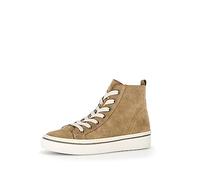 Gabor Damen High-Top Sneaker, Frauen Halbschuhe,Laufschuhe,schnürschuhe,schnürer,schnürstiefeletten,mid Cut,Lion (Panna),39 EU / 6 UK