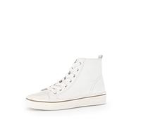 Gabor Damen High-Top Sneaker, Frauen Halbschuhe,Wechselfußbett,Best Fitting,schnürer,schnürstiefeletten,mid Cut,Latte (Panna),37 EU / 4 UK