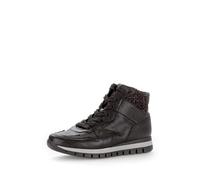 Gabor Damen High-Top Sneaker, Frauen Sneaker,weich,sportlich,Weiss,schwarz,Jollys,Glitzer,Rolling-Soft,Sensitive,schw/grau (Micro),39 EU / 6 UK