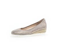 Gabor Damen Keilpumps, Frauen Absatzschuhe,Moderate Mehrweite (G),stöckelschuhe,Businessschuhe,Keilabsatz,Muschel(Jute/weis),40.5 EU / 7 UK