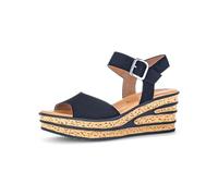Gabor Plateau Sandaletten für Damen, blau, Größe 38 ½ EU / 5,5 UK