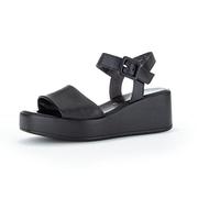 Gabor Damen Keilsandalen, Frauen Sandalen,Best Fitting,Freizeitschuhe,offene Schuhe,Strandschuhe,Keilsandaletten,hoch,schwarz,37.5 EU / 4.5 UK