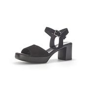 Gabor Damen Keilsandalen, Frauen Sandalen,Best Fitting,Keilsandaletten,Keilabsatz,Wedge-Heel,Sommerschuhe,Freizeitschuhe,schwarz,40.5 EU / 7 UK