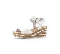 Gabor Damen Keilsandalen | Frauen Sandalen | Best Fitting | offen | Strandschuhe | Sandaletten | Keilabsatz | Wedge-Heel | hoch | Latte | 42 EU - 8 UK