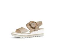 Gabor Damen Keilsandalen, Frauen Sandalen,Best Fitting,offene Schuhe,Strandschuhe,Keilsandaletten,Keilabsatz,bequem,Puder/Rabbit,39 EU / 6 UK