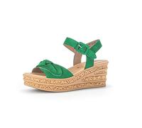 Gabor Damen Keilsandalen, Frauen Sandalen,Best Fitting,Strandschuhe,Keilsandaletten,Keilabsatz,Wedge-Heel,hoch,Sommerschuhe,Verde,39 EU / 6 UK